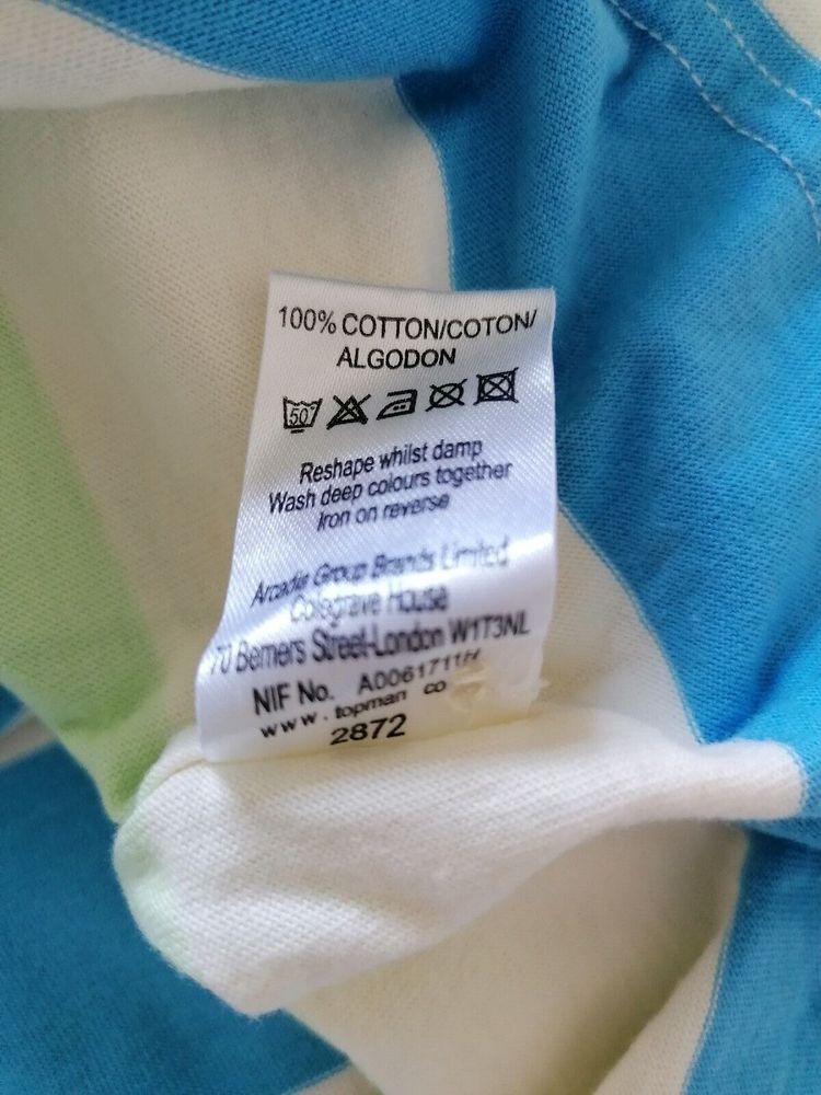 Topman Polo shirt Mens XL 42 To 44 Inch Chest 100% Cotton Fab Colours - Picture 12 of 14